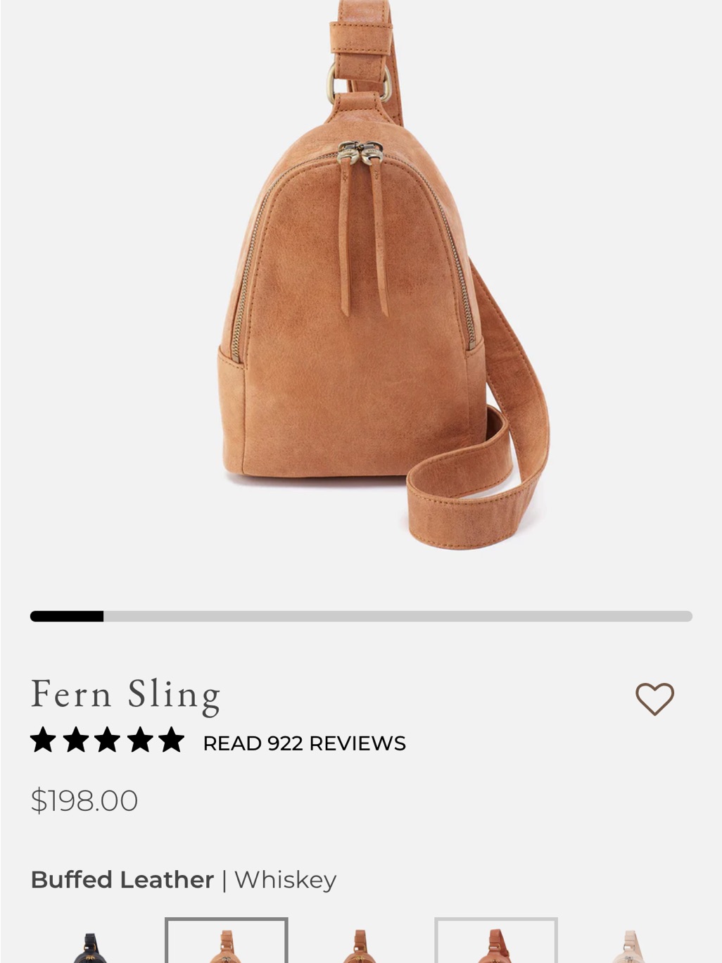 Hobo Fern Sling Crossbody In Whiskey